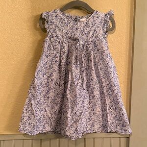 Edgehill collection cotton dress blue and white